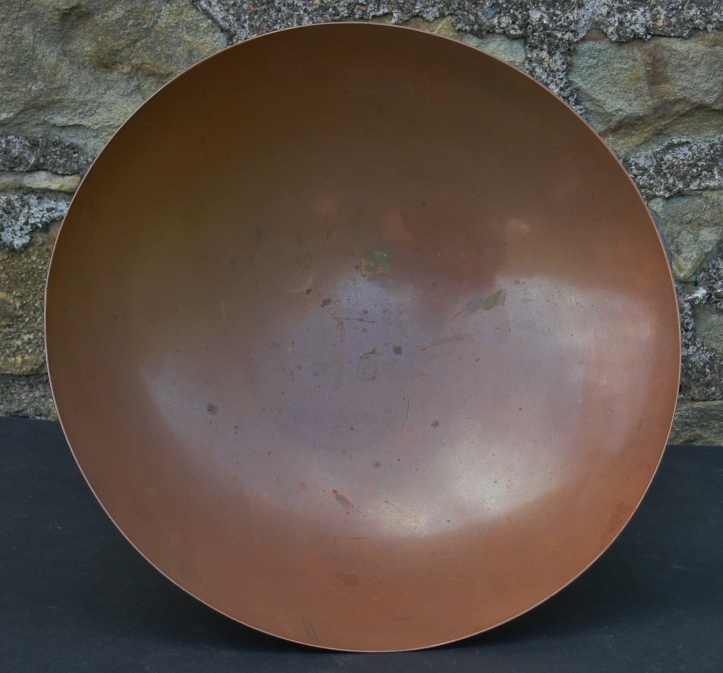 Linton Copper Arts & Crafts Footed Bowl